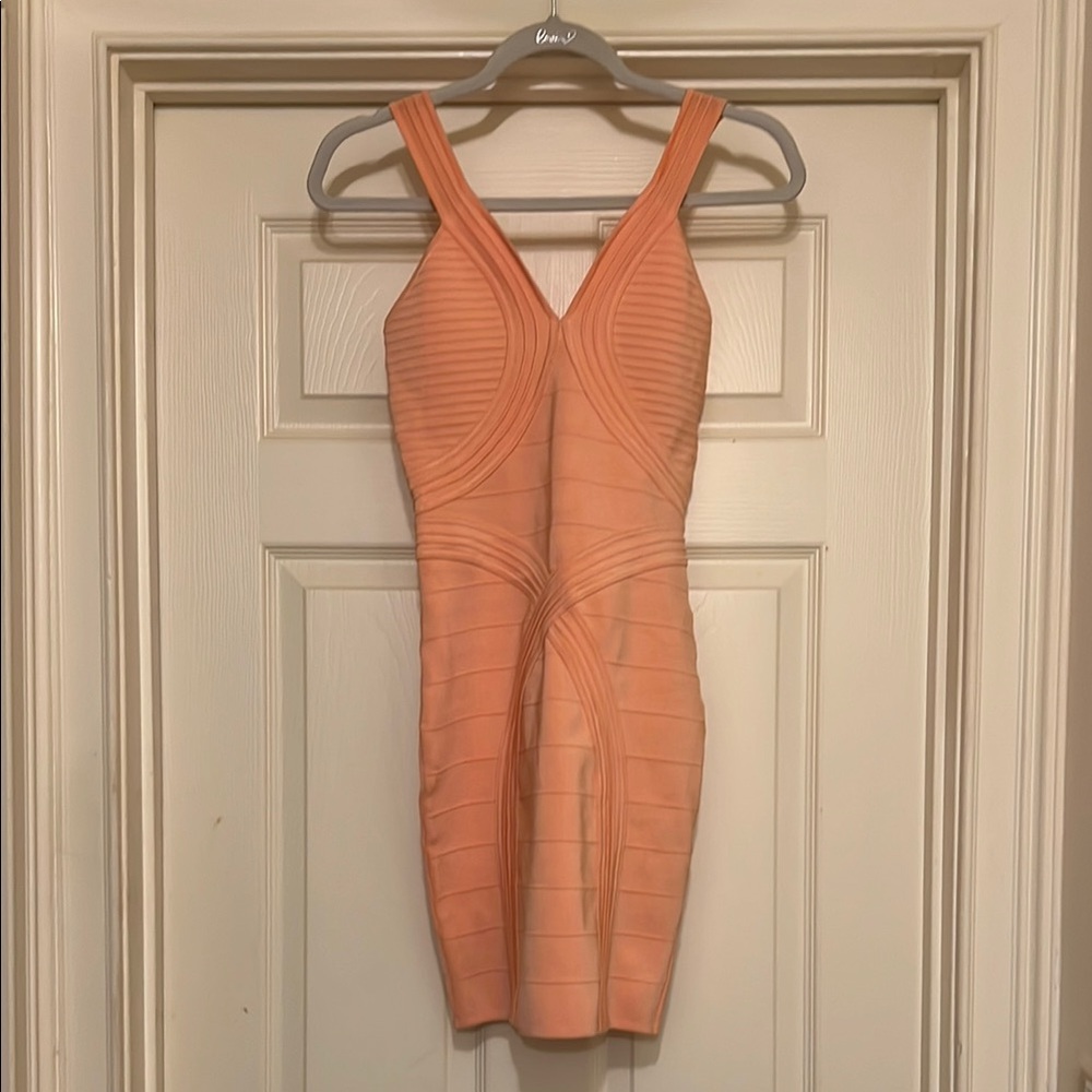 Guess coral Bandage Dress
